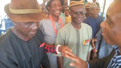 MOSOP President, Fegalo Nsuke welcomed by chiefs