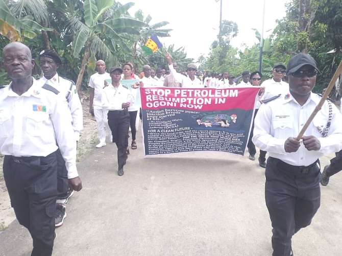 Gokana Rises: Ogoni People Reject Petroleum Resumption With Unyielding Resolve Ogoni protest
